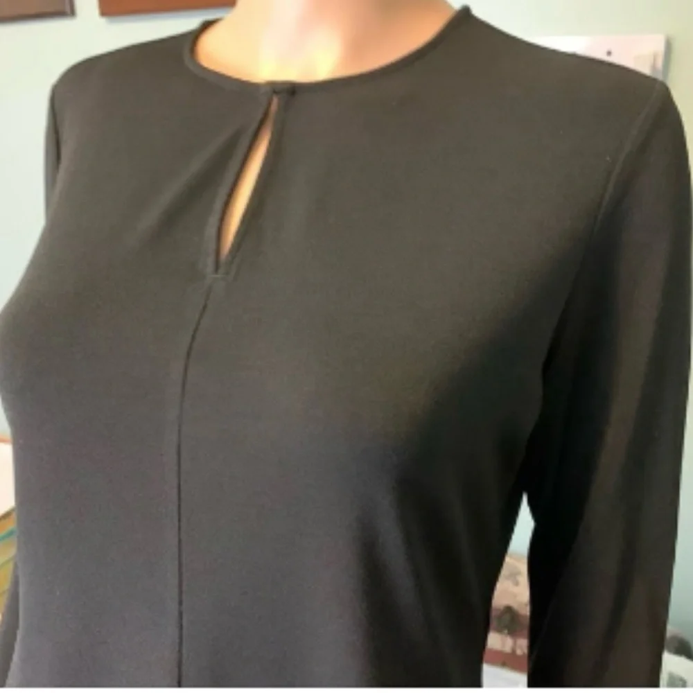Lauren Ralph Lauren Womens Stretchy Keyhole Neck Tunic Blouse Size Small - Picture 3 of 12